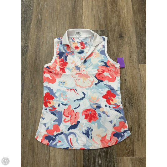Athletic Tank Top By Walter Hagen In Floral Print, Size: Xs