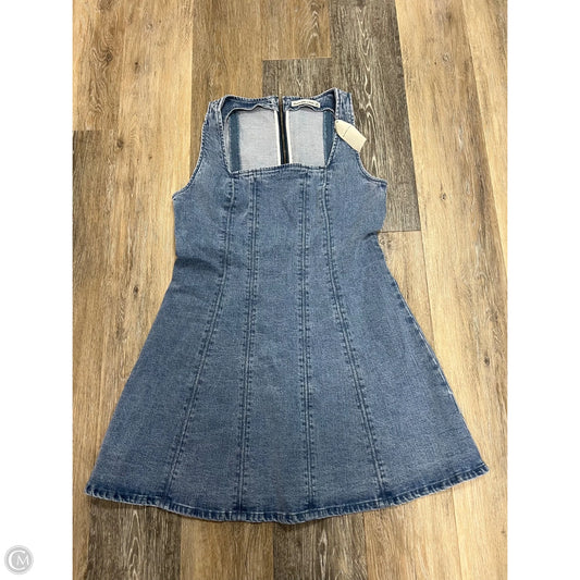 -Dress Casual Short By Abercrombie And Fitch In Blue Denim, Size: Lp