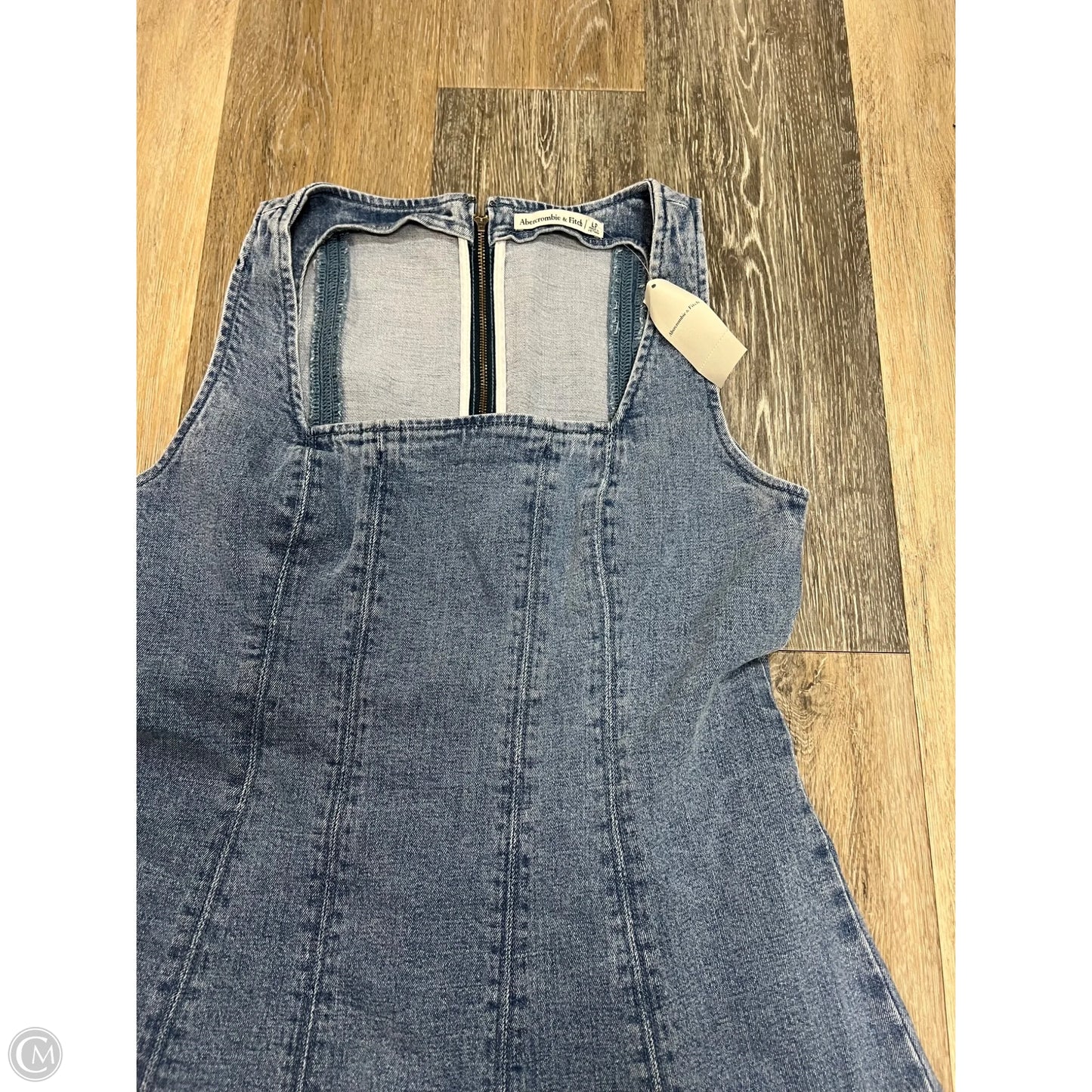 -Dress Casual Short By Abercrombie And Fitch In Blue Denim, Size: Lp