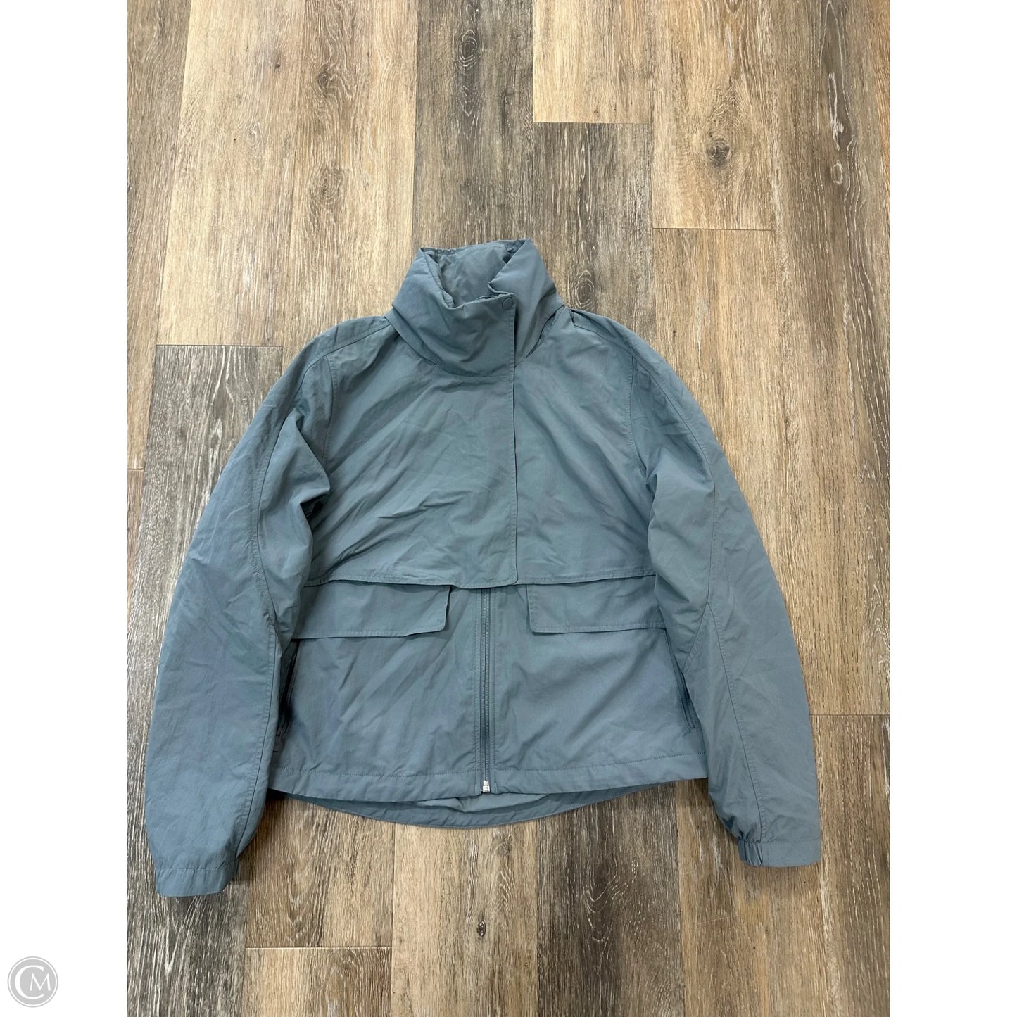 Athletic Jacket By Lululemon In Grey, Size: 8