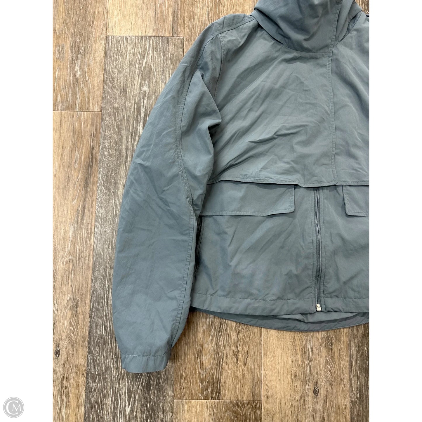 Athletic Jacket By Lululemon In Grey, Size: 8
