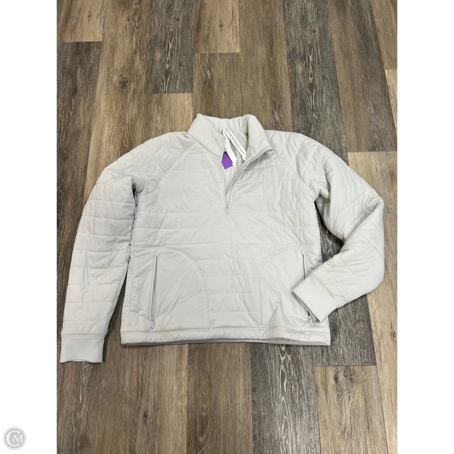 Athletic Jacket By Lululemon In Grey, Size: 10