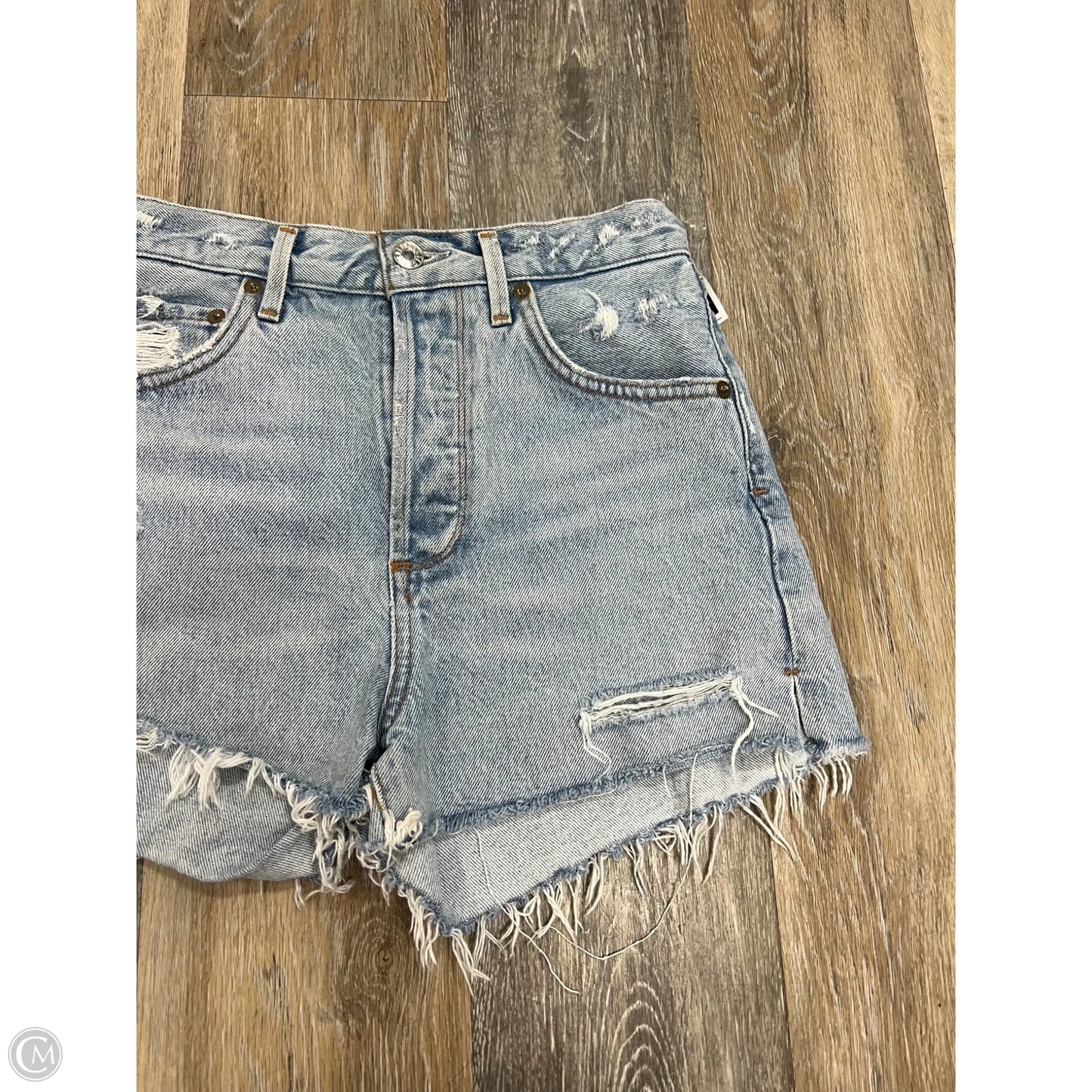 Shorts By Agolde In Blue Denim, Size: 1/25