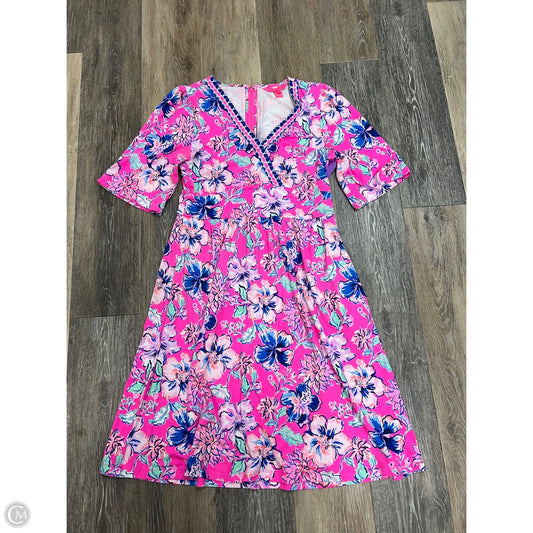 Dress Designer By Lilly Pulitzer In Floral Print, Size: 6