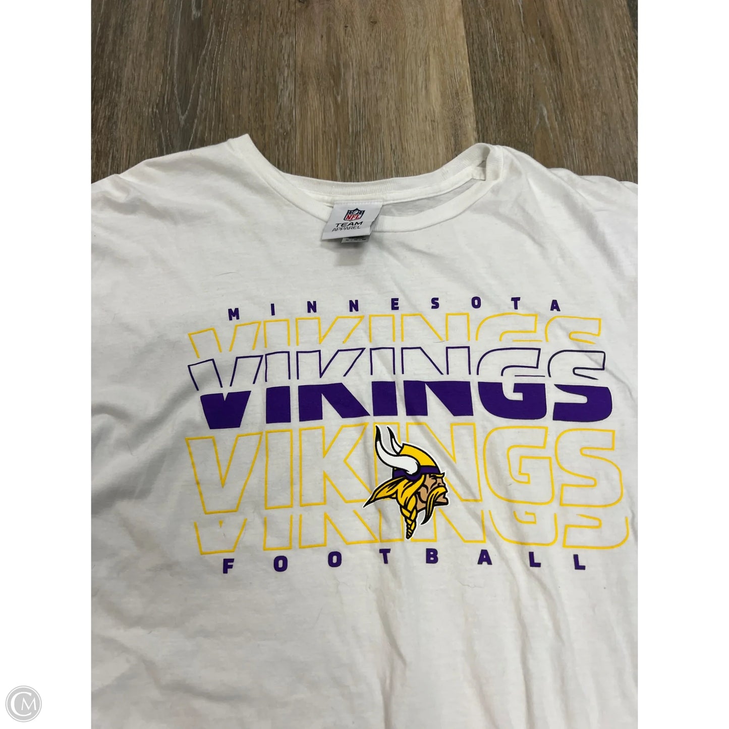 Athletic Top Short Sleeve By Nfl In White, Size: Xl