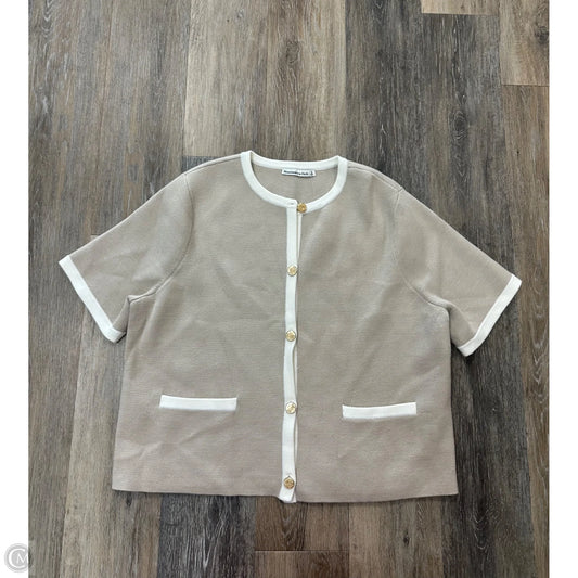 Sweater Short Sleeve By Abercrombie And Fitch In Tan, Size: Xl