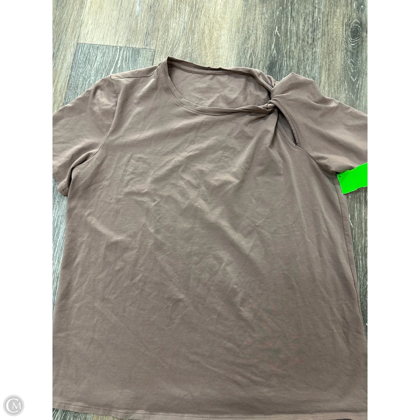 Athletic Top Short Sleeve By Lululemon In Brown, Size: S