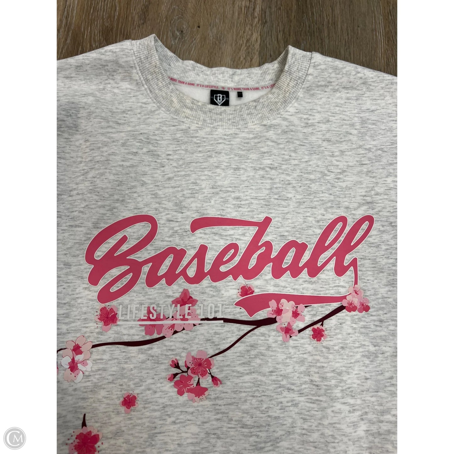 Sweatshirt Crewneck By Baseball Lifestyle 101 In Grey, Size: M