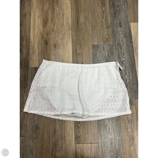 Swimsuit Bottom By Lane Bryant In White, Size: 20