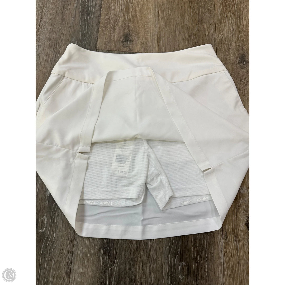 Athletic Skort By Adidas In White, Size: S
