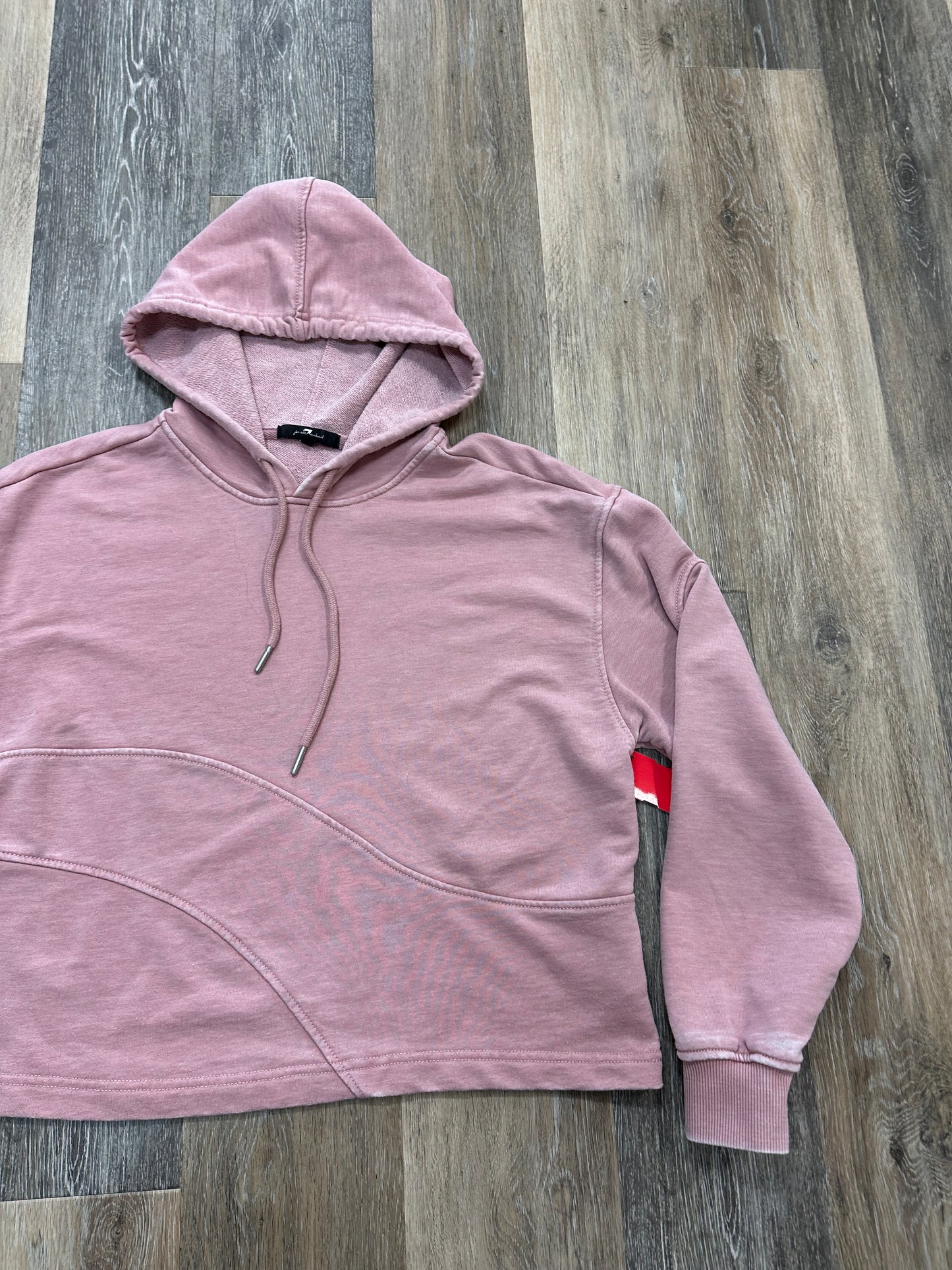 Pink Sweatshirt Hoodie 7 For All Mankind, Size M