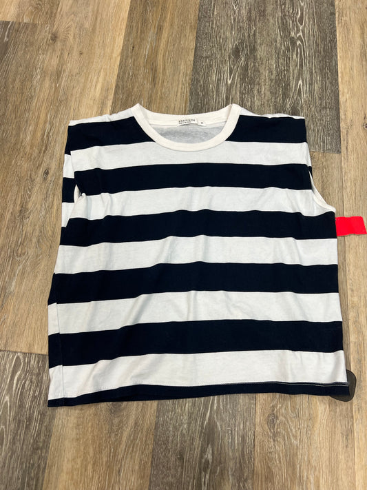 Navy Striped Pattern Tank Top Stateside, Size Xs