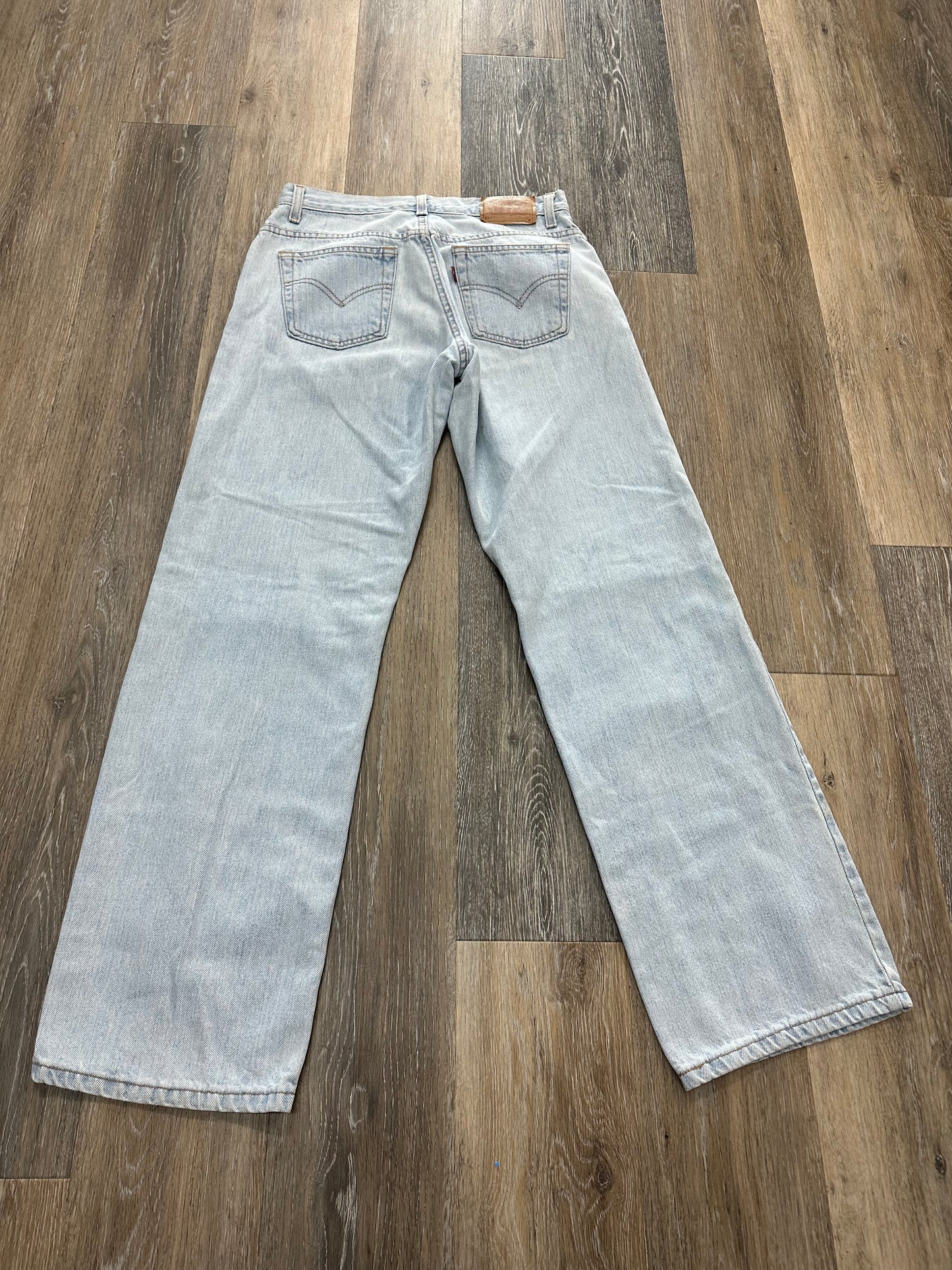 Blue Denim Jeans Straight Levis, Size 6