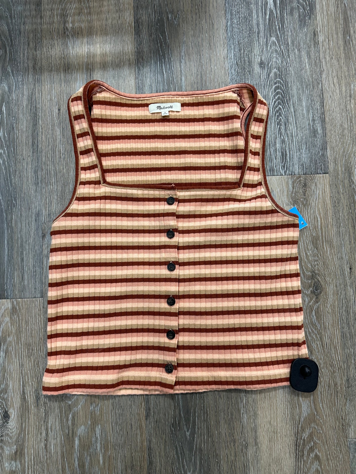 Tank Top By Madewell In Striped Pattern, Size: M