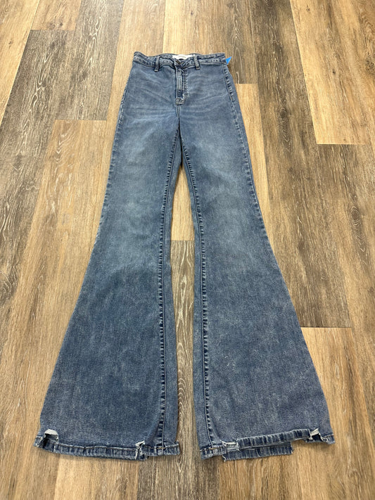 Blue Denim Jeans Flared Hidden, Size 2