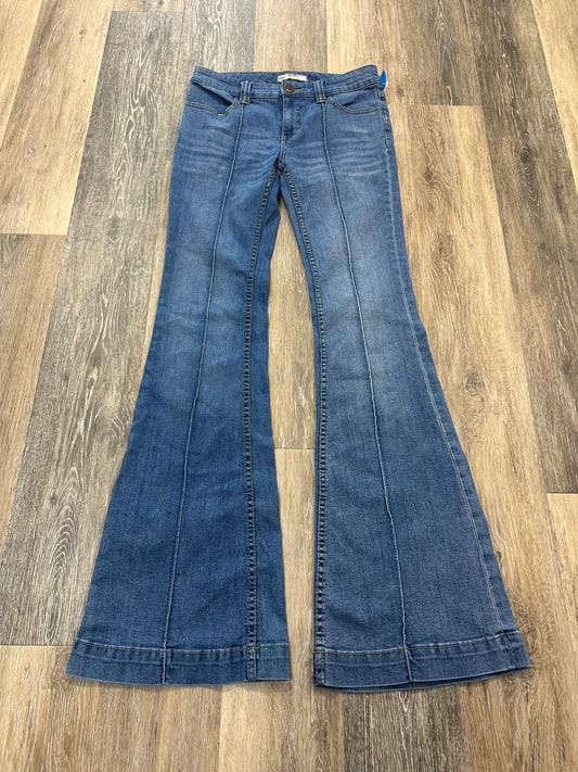 Blue Denim Jeans Flared Free People, Size 2