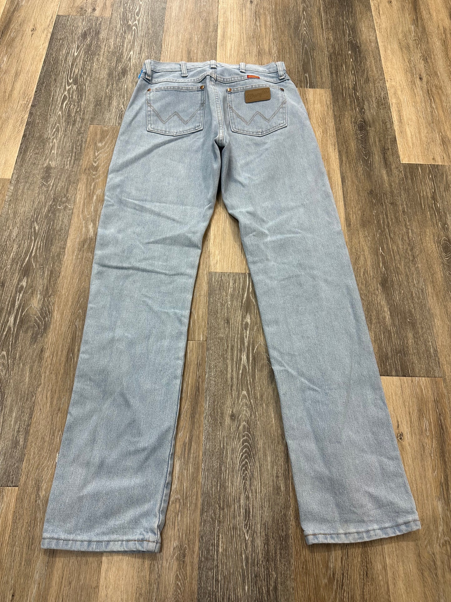 Blue Denim Jeans Straight Wrangler, Size 5