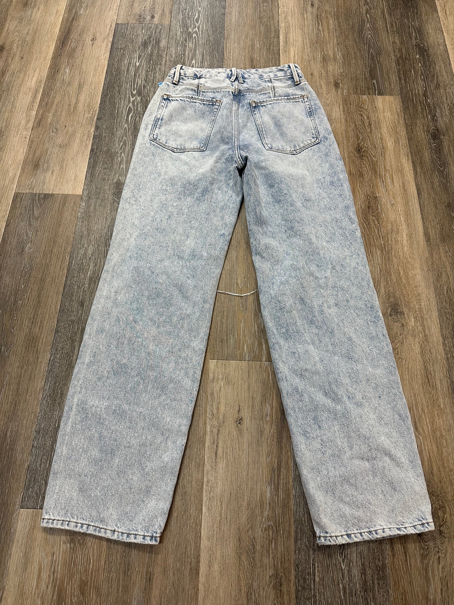 Jeans Straight By Good American In Blue Denim, Size: 00