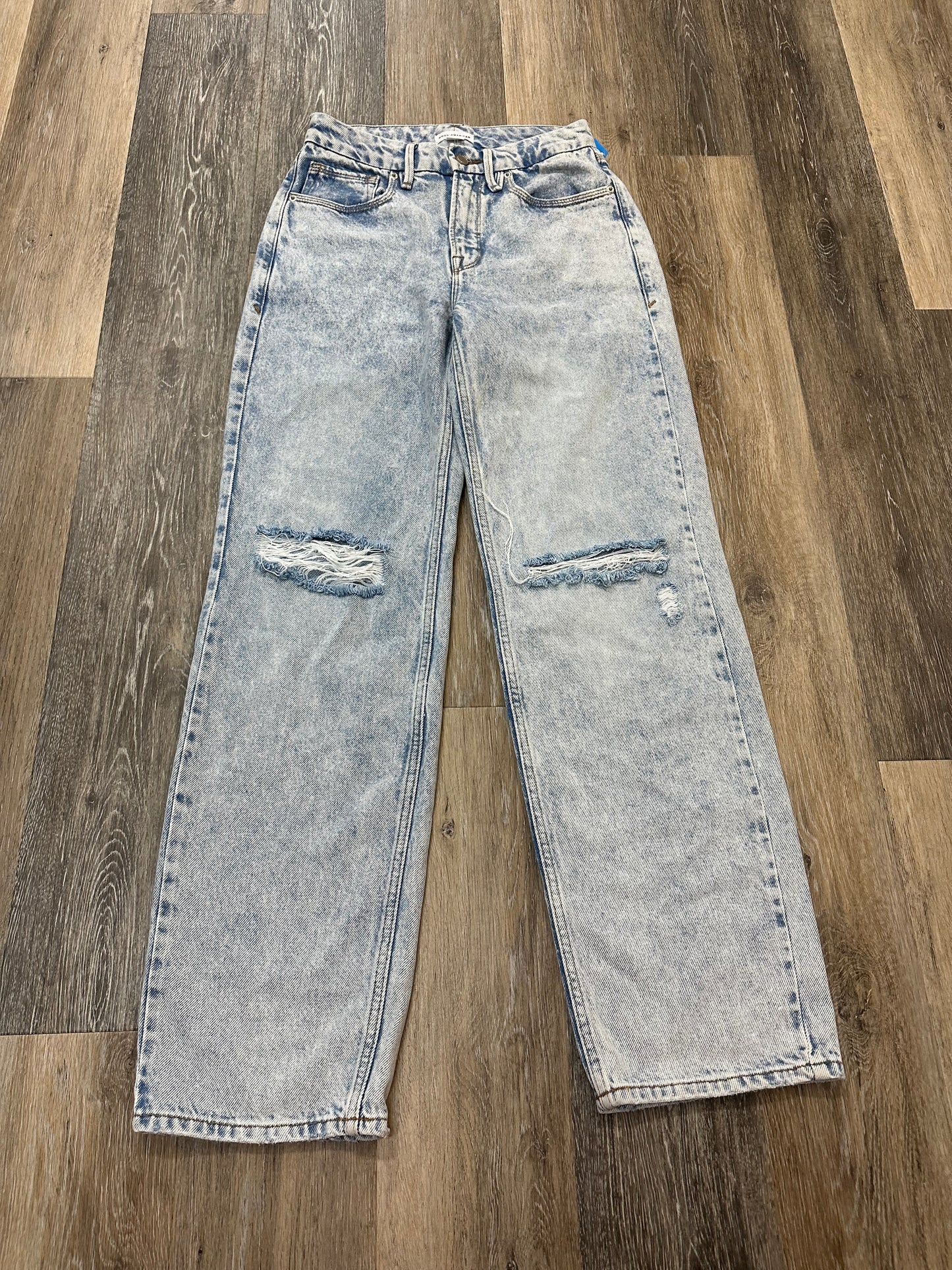 Jeans Straight By Good American In Blue Denim, Size: 00