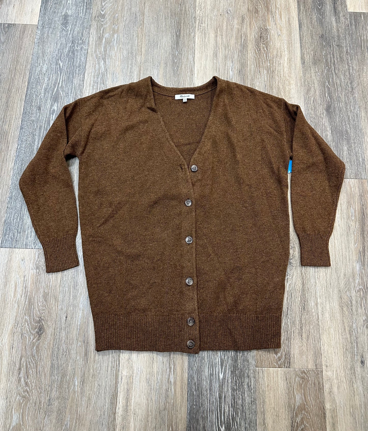 Sweater Cardigan By Madewell In Brown, Size: Xs