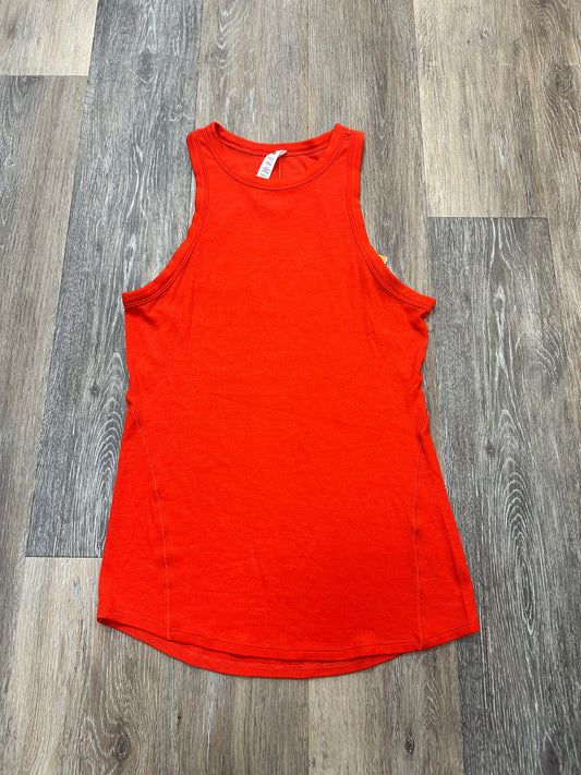 Athletic Tank Top By Lululemon In Orange, Size: 8