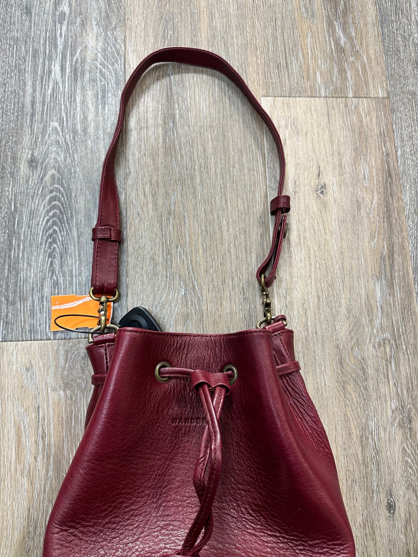 Handbag Leather By Wanderers, Size: Small