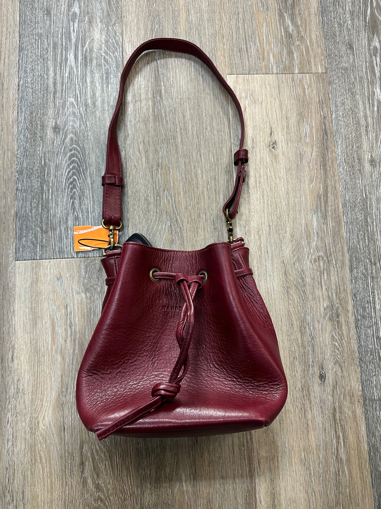 Handbag Leather By Wanderers, Size: Small