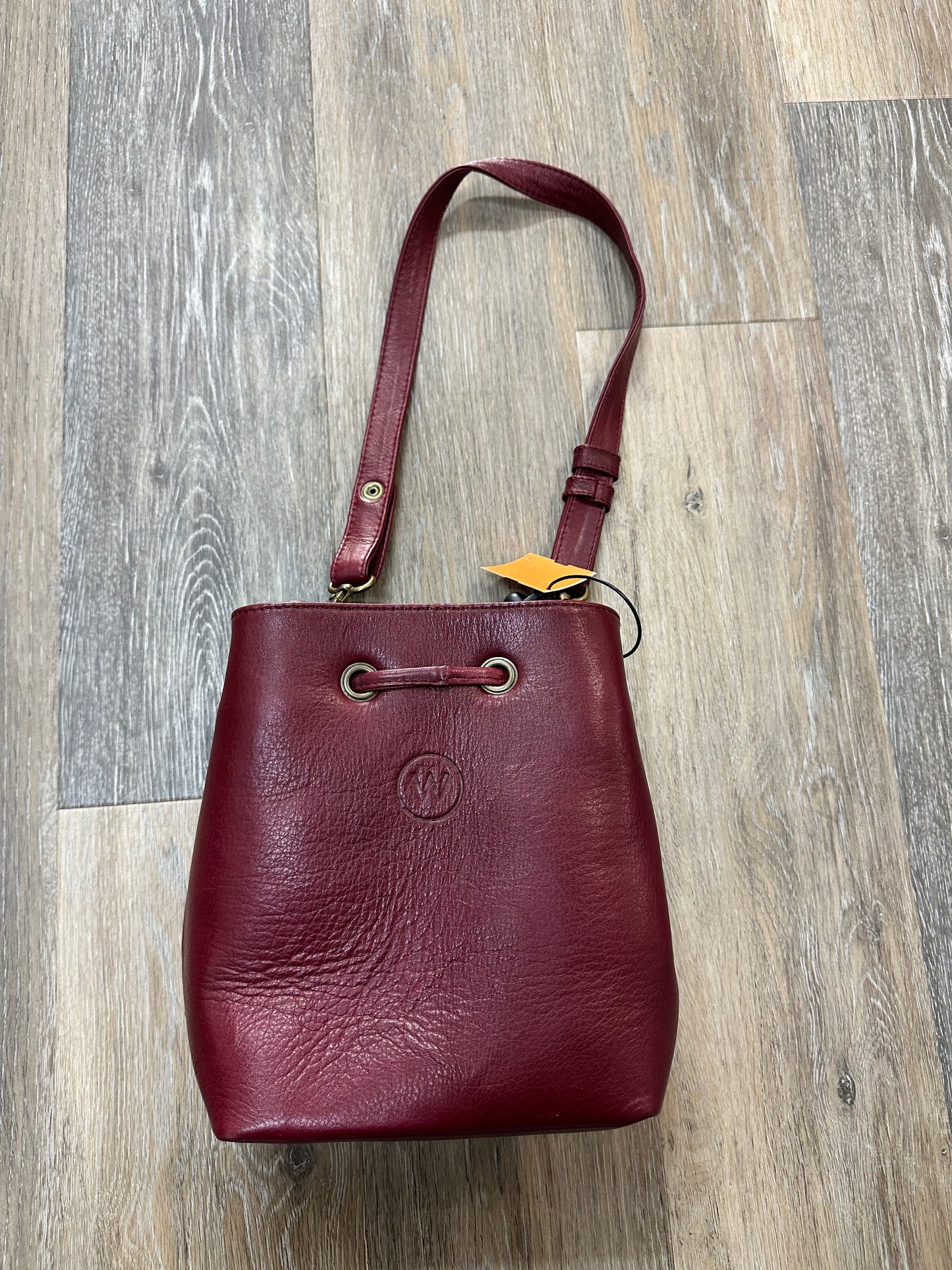 Handbag Leather By Wanderers, Size: Small