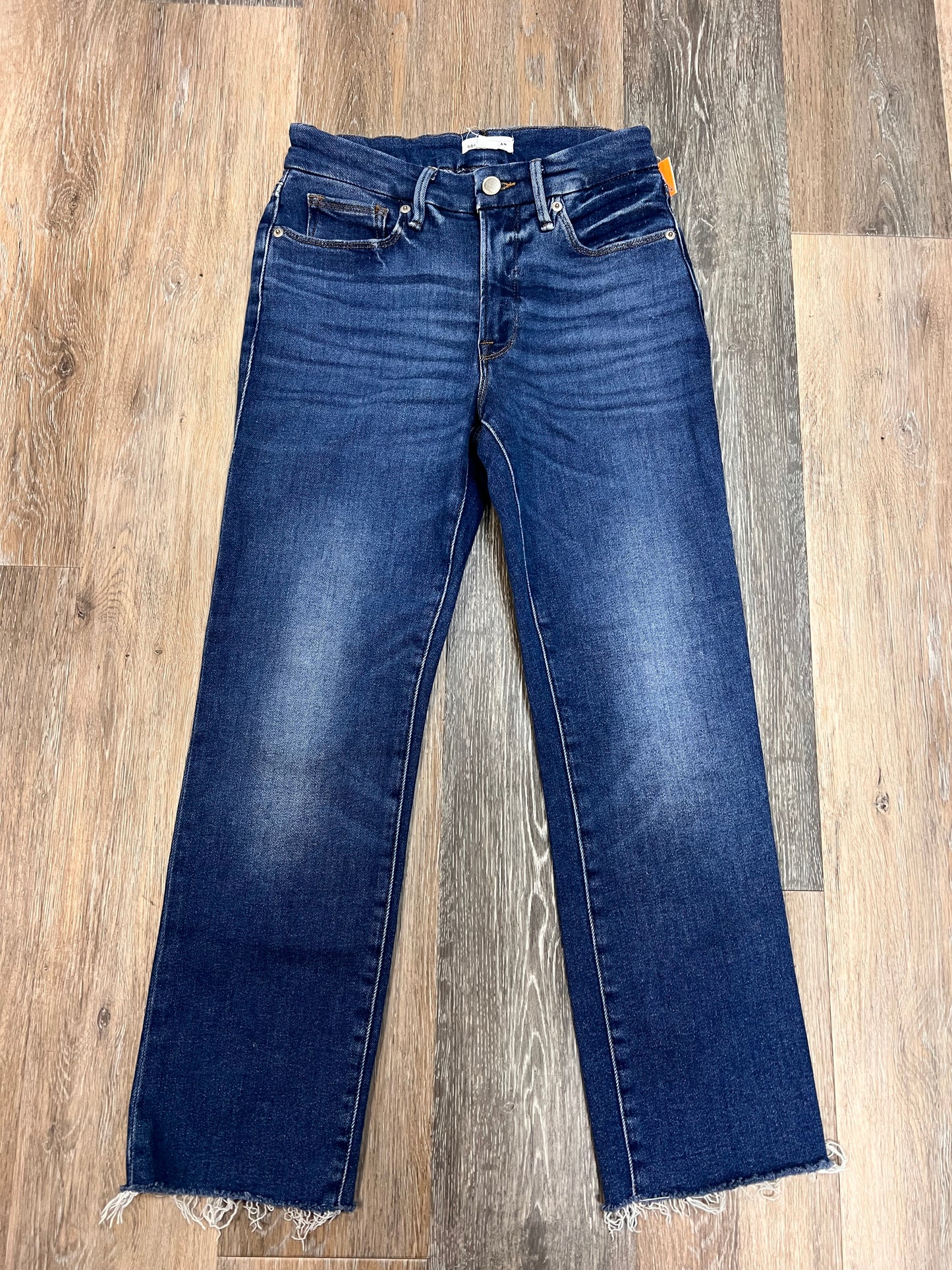 Jeans Straight By Good American In Blue Denim, Size: 4/27