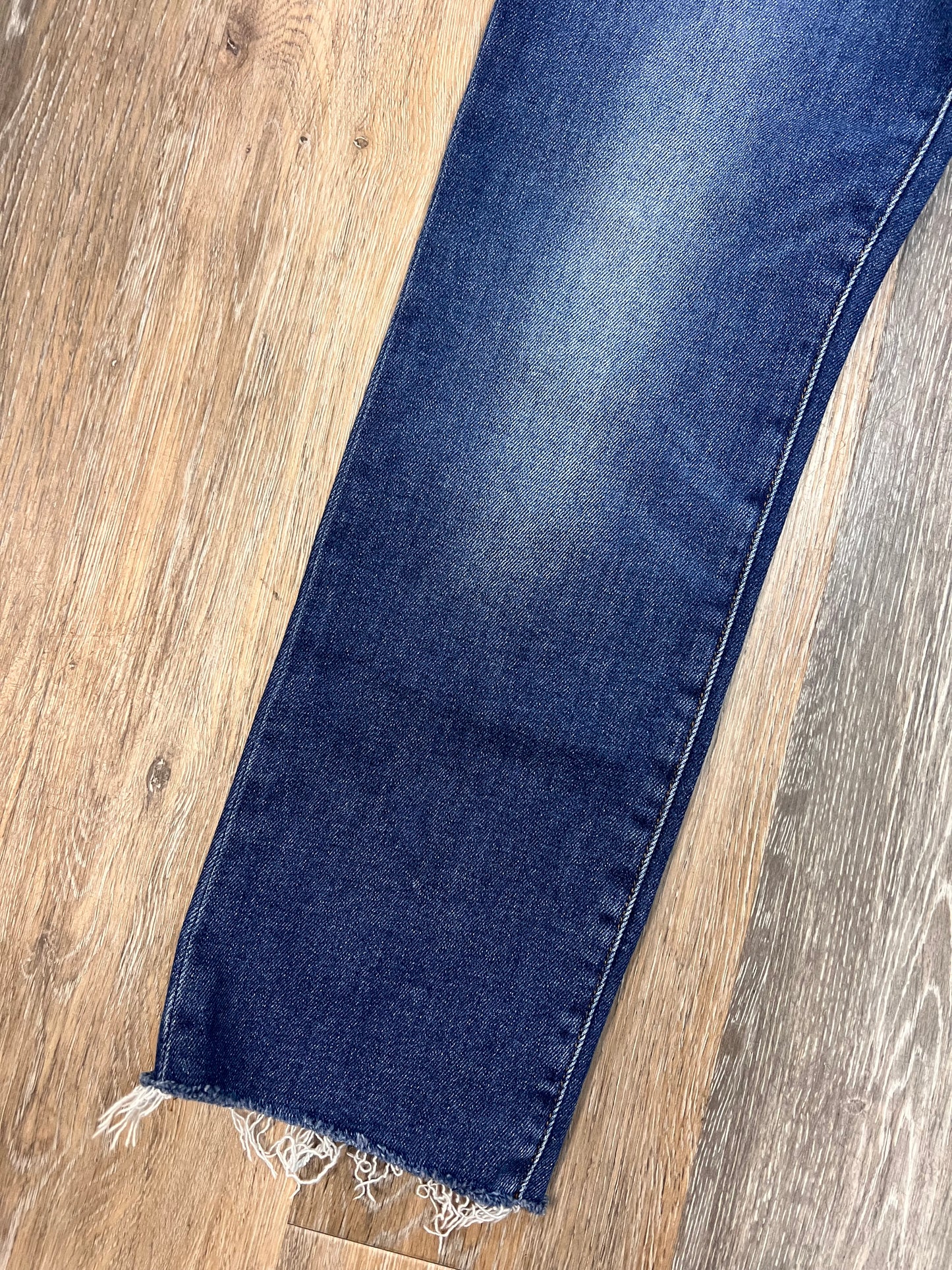Jeans Straight By Good American In Blue Denim, Size: 4/27