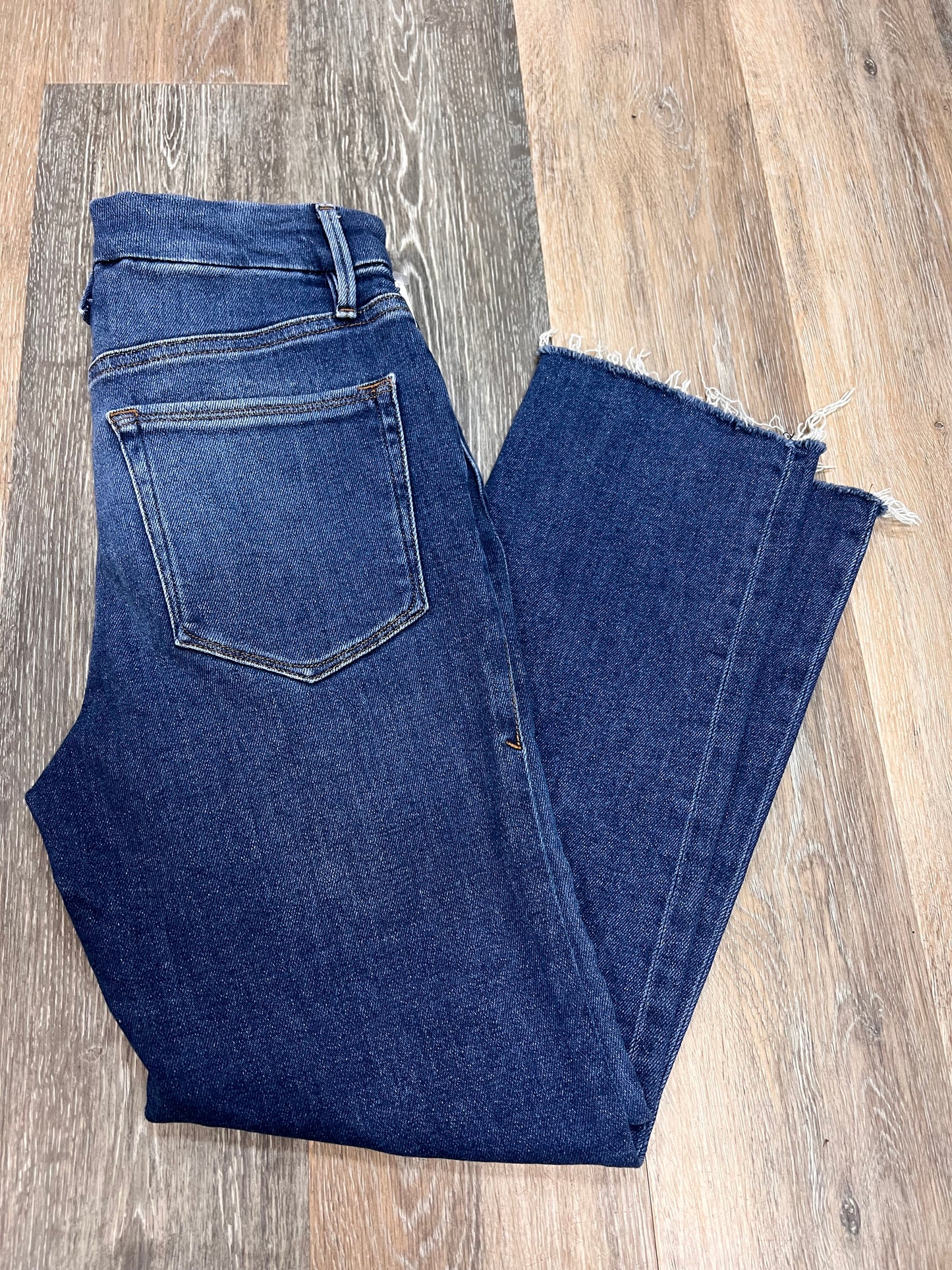 Jeans Straight By Good American In Blue Denim, Size: 4/27