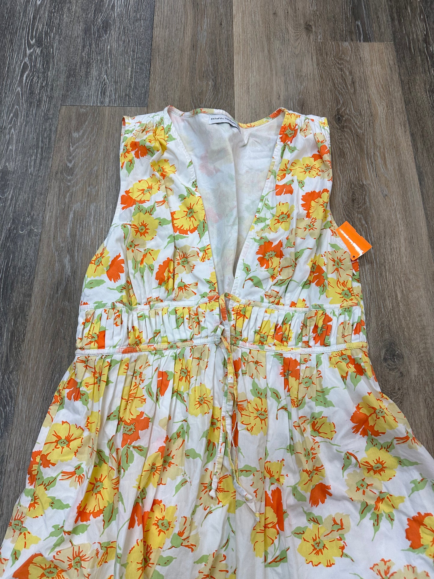 Dress Casual Midi By Faithfull The Brand In Floral Print, Size: 12