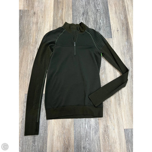 Athletic Top Long Sleeve Crewneck By Lululemon In Green, Size: 6