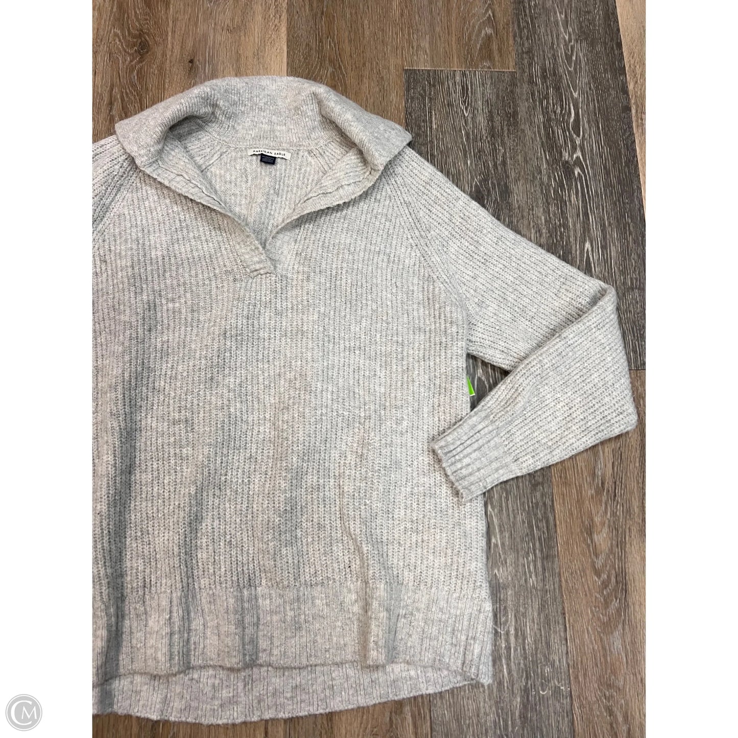 Sweater By American Eagle In Grey, Size: Xs