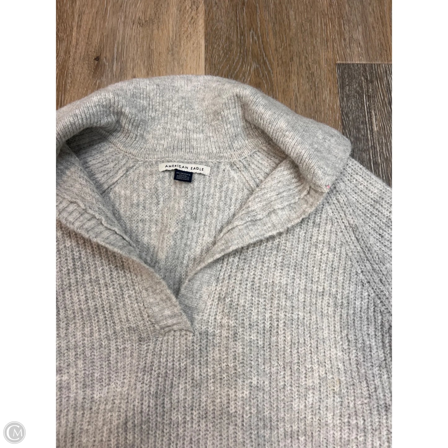 Sweater By American Eagle In Grey, Size: Xs