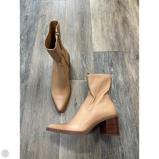 Boots Ankle Heels By Dolce Vita In Tan, Size: 6