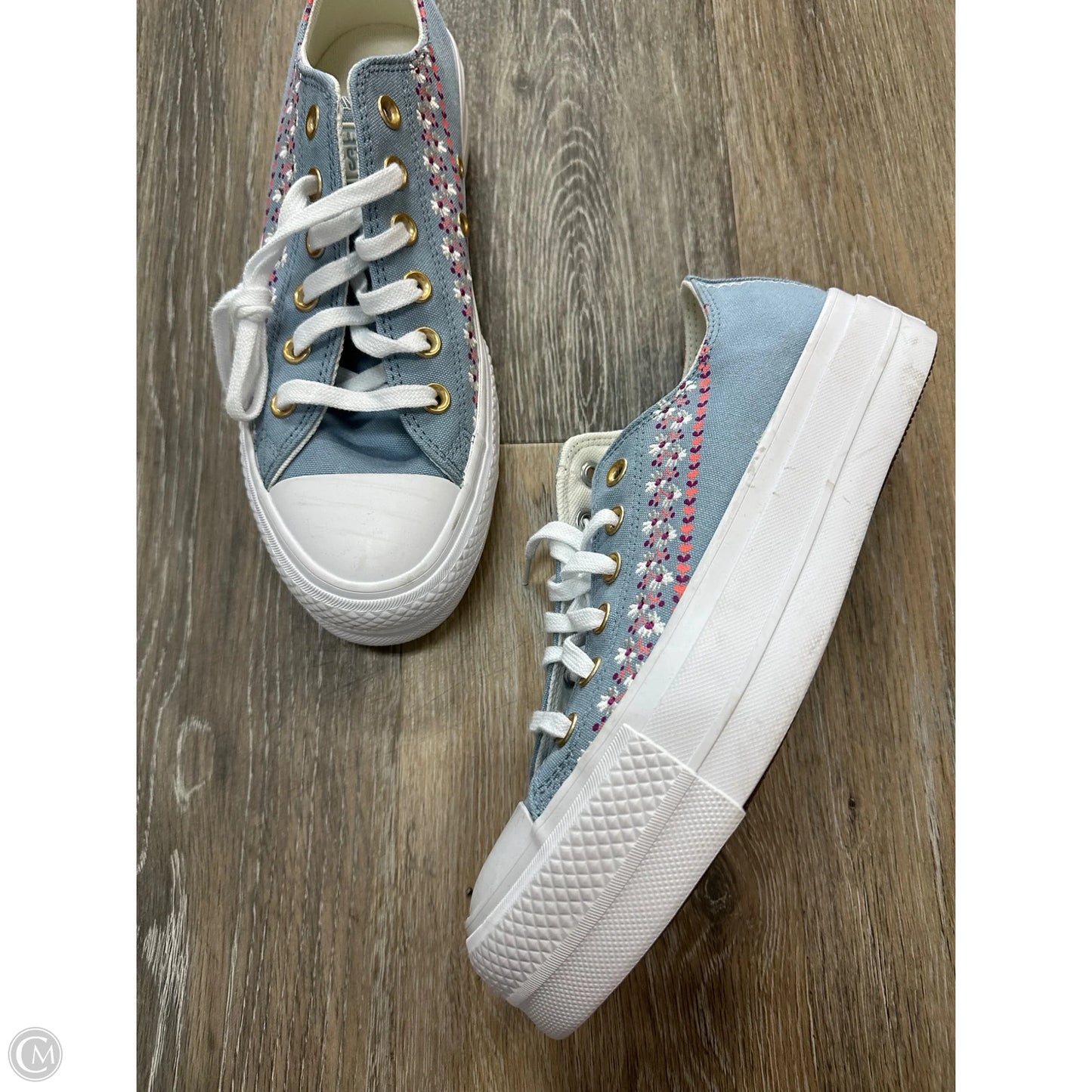 Shoes Sneakers Platform By Converse In Blue, Size: 8