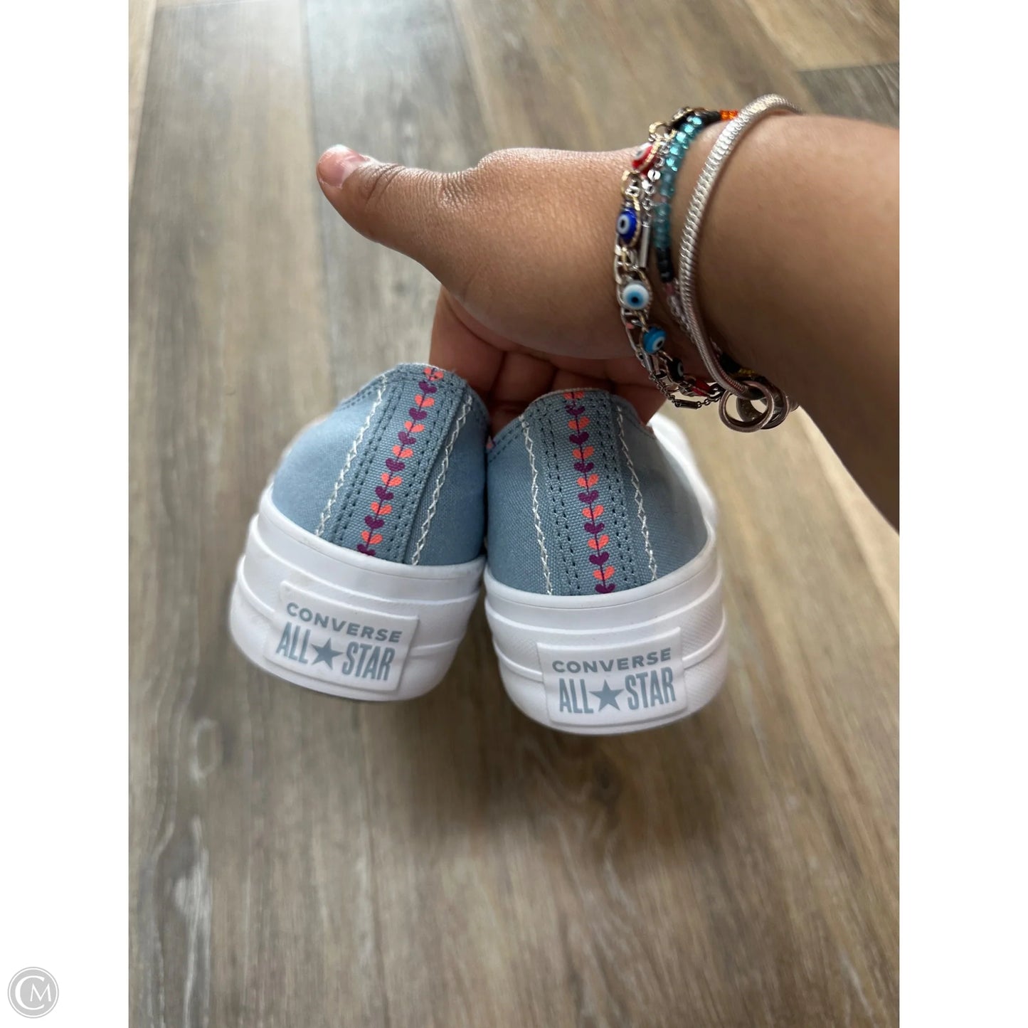 Shoes Sneakers Platform By Converse In Blue, Size: 8
