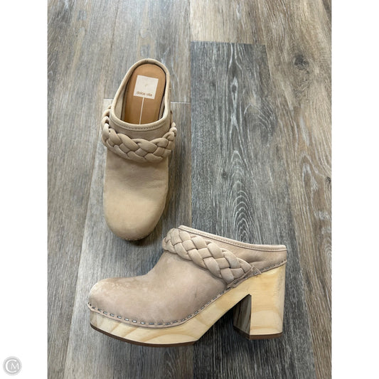 Shoes Heels Block By Dolce Vita In Tan, Size: 7