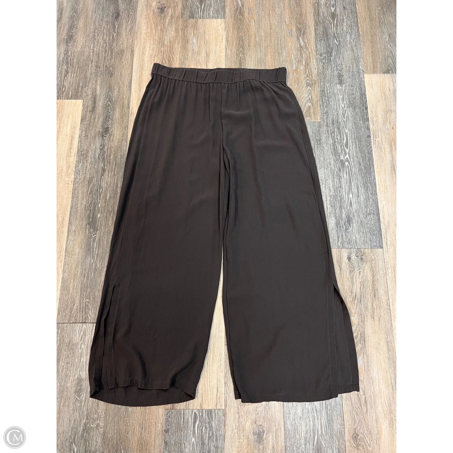 Pants Cropped By Eileen Fisher In Brown, Size: L