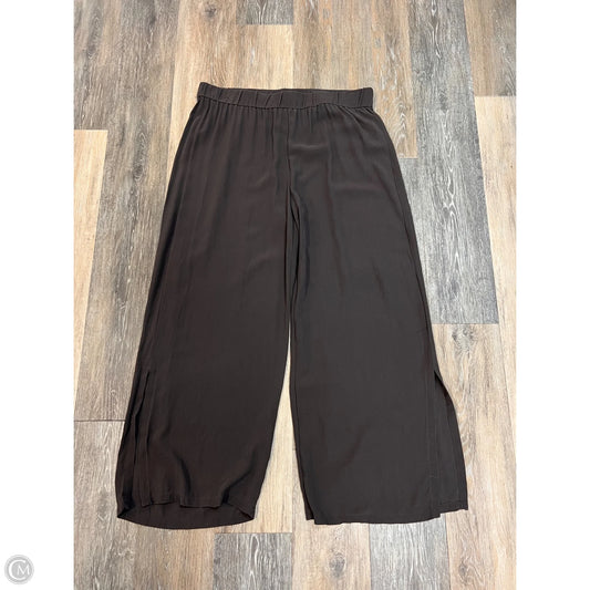 Pants Cropped By Eileen Fisher In Brown, Size: L