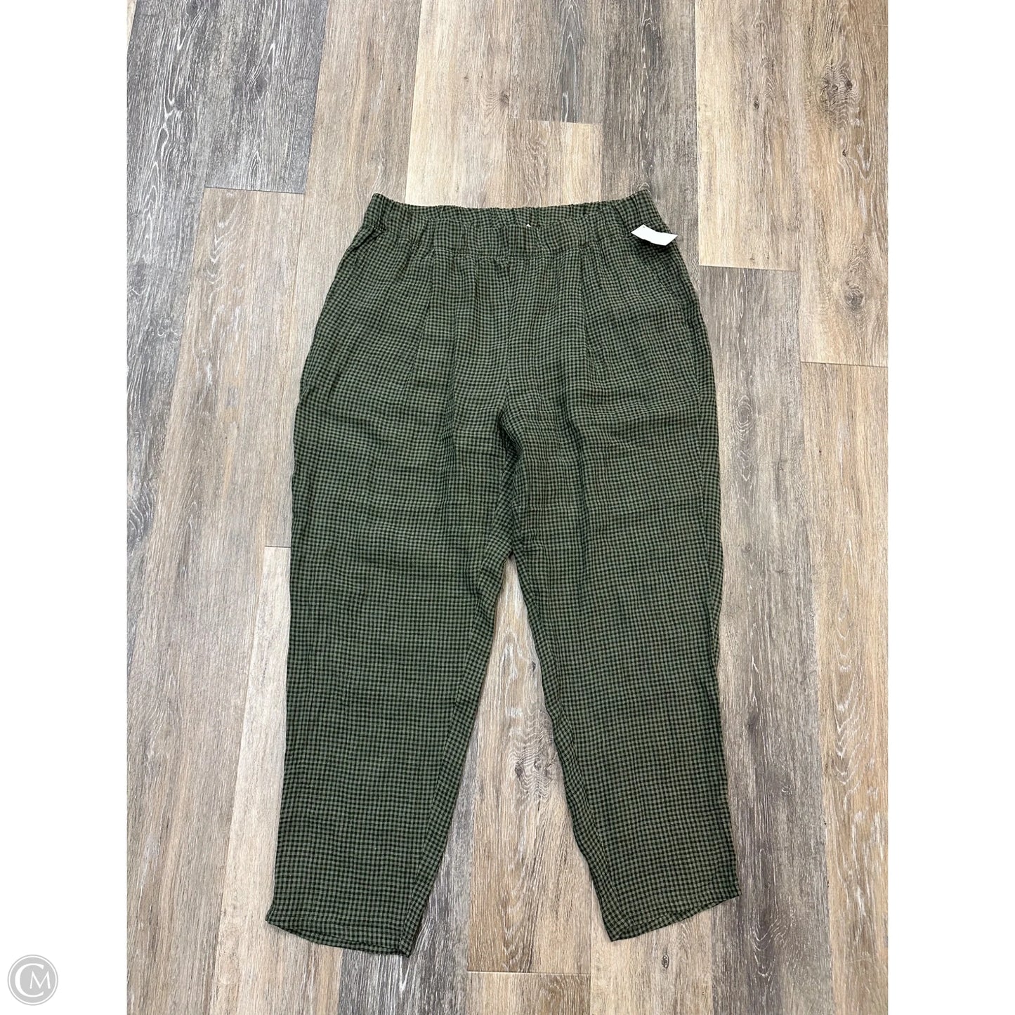 Pants Linen By Eileen Fisher In Green, Size: L