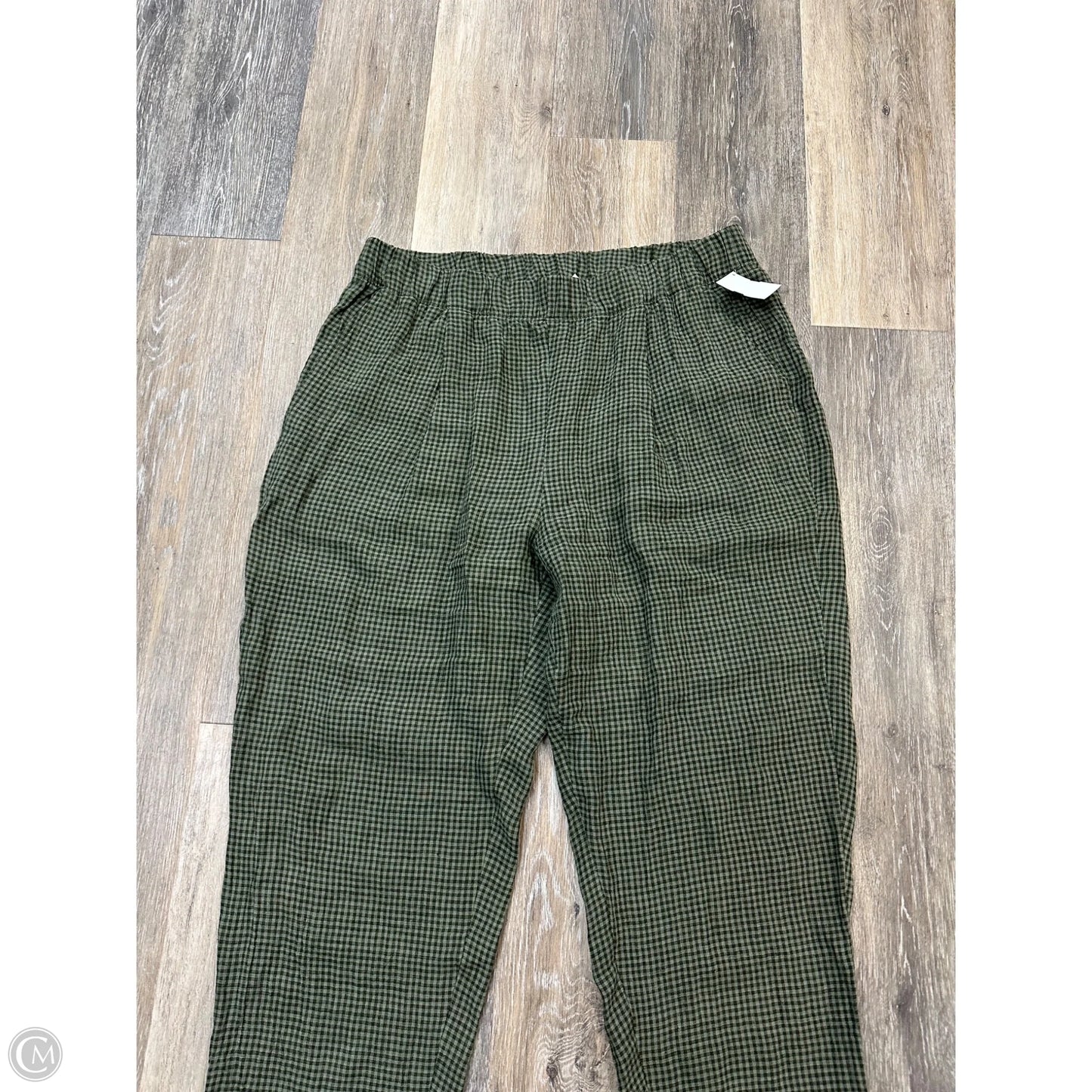 Pants Linen By Eileen Fisher In Green, Size: L