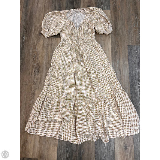 -Dress Casual Maxi By Anthropologie In Polkadot Pattern, Size: S