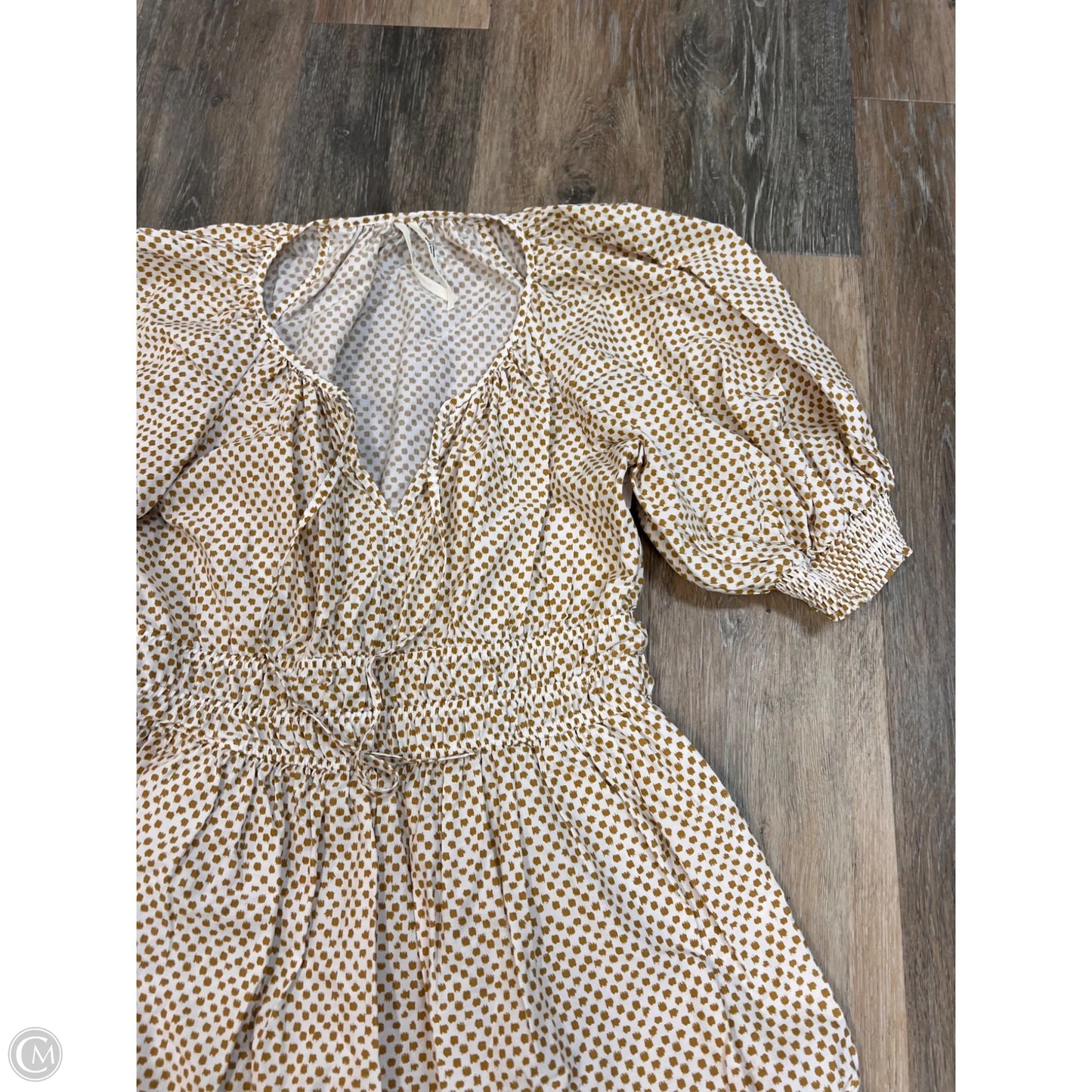 -Dress Casual Maxi By Anthropologie In Polkadot Pattern, Size: S