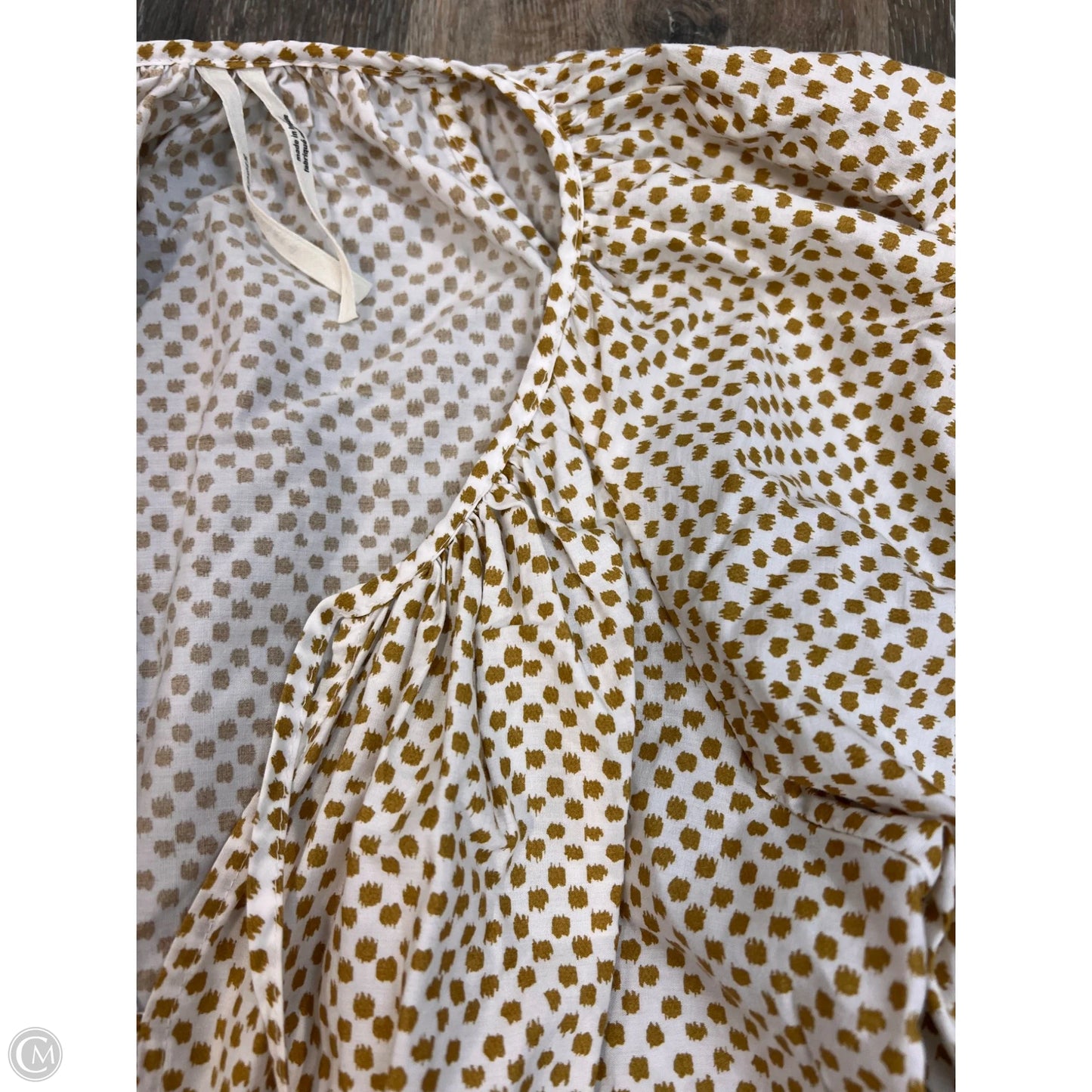 -Dress Casual Maxi By Anthropologie In Polkadot Pattern, Size: S