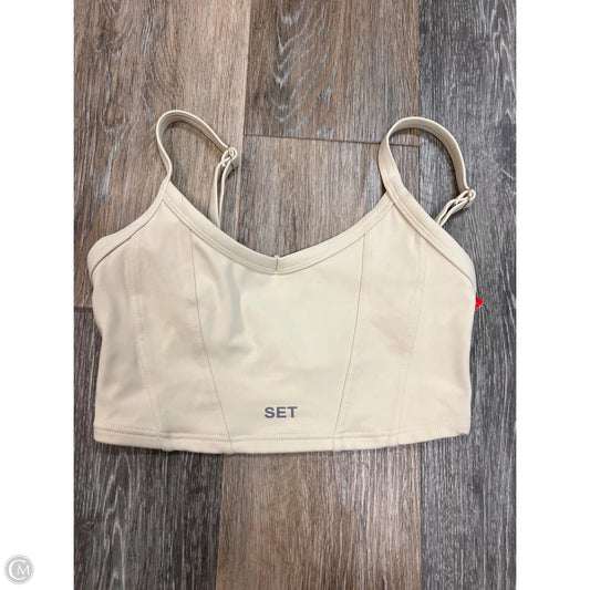 Athletic Bra By Set Active In Cream, Size: Xs