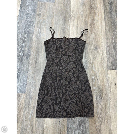 Dress Casual Short By Loucia In Brown, Size: S