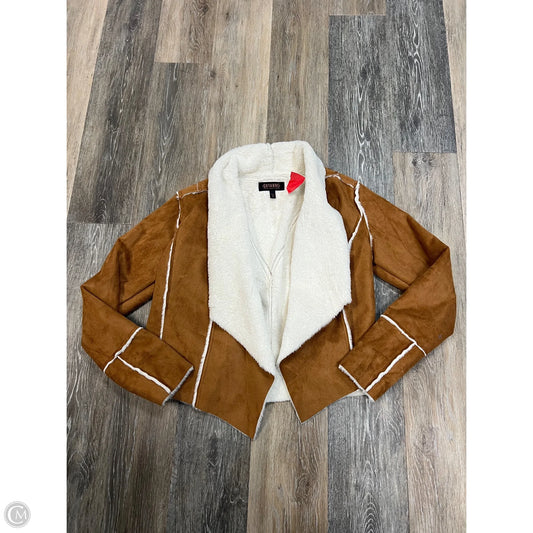 Jacket Faux Fur & Sherpa By Shyanne In Brown, Size: S