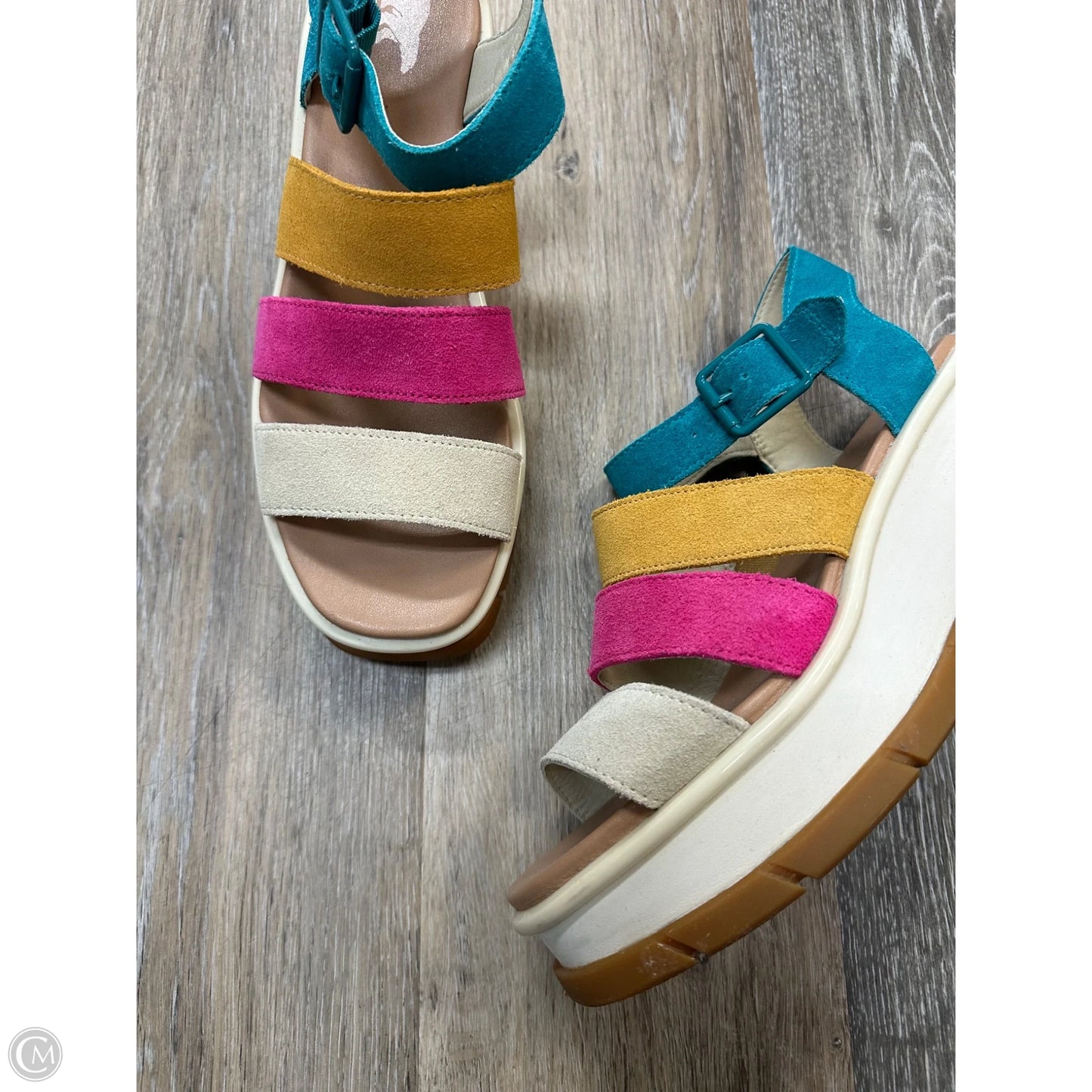 Sandals Heels Wedge By Sorel In Multi-colored, Size: 9